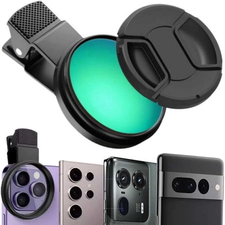 CPL Polarizing Filter for Phone,52mm Camera Lens Filter with Lens Clip Compatible for iPhone 14 Pro Max 13 Pro Max 13 Mini 12 11 X XS Max Samsung Galaxy
