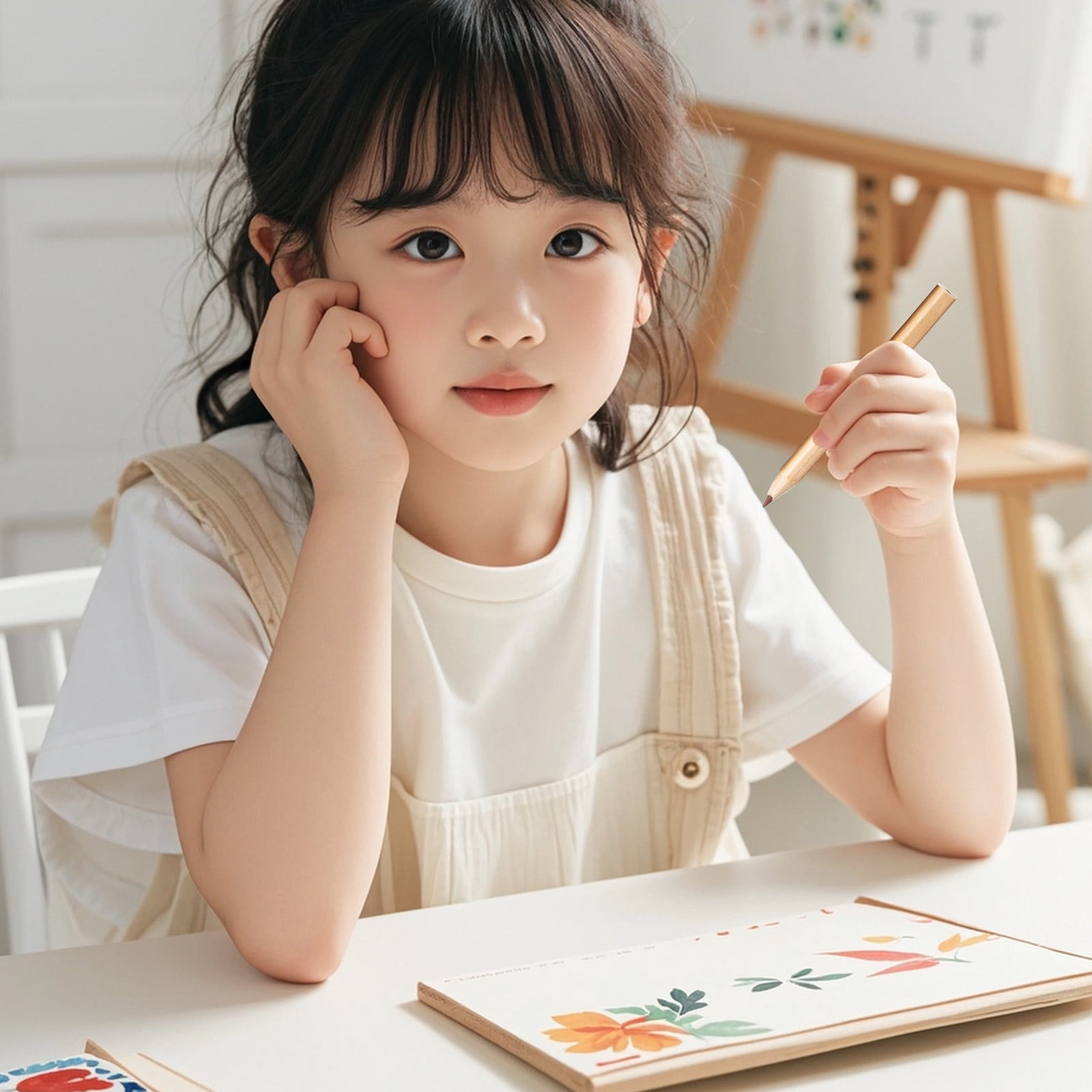 Deeceymbur 60PCS Mini Colored Pencil Set 6-Color Kids' Crayons - Non-toxic Drawing Set, Ergonomic Grip for Safe Creative Play & Art Projects