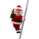 thumbnail image 3 of Papá Noel en una escalera Figuras navideñas eléctricas Escalada Papá Noel gateando Figura de decoración navideña para interiores y exteriores, 3 of 7