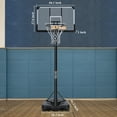 MARNUR Basketball Hoop 44'' Portable Basketball System Height
