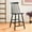 Black, variant on SAFAVIEH Beaufort Solid Spindle Back Counter Stool with Footrest, White