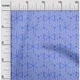 thumbnail image 2 of oneOone Velvet Medium Blue Fabric Geometric Craft Projects Decor Fabric Printed By The Yard 58 Inch Wide, 2 of 4