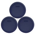 thumbnail image 1 of Tapa de almacenamiento de alimentos Pyrex 7201-PC, 950 ml, azul oscuro, paquete de 3, 1 of 1