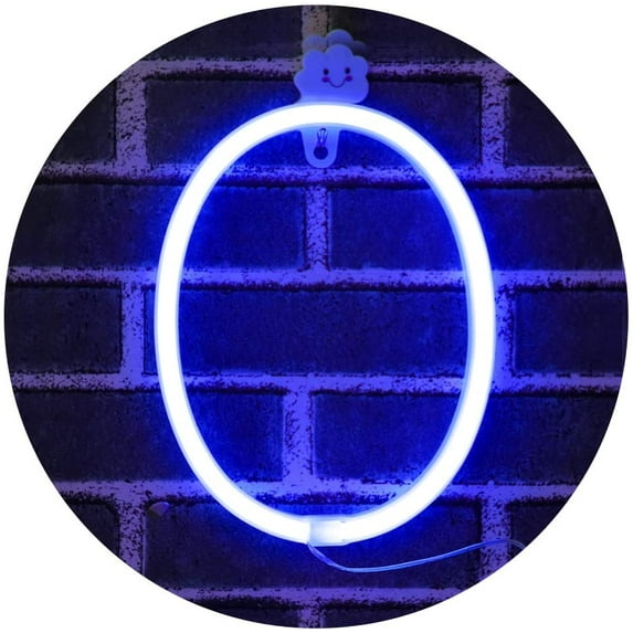 LINLIN Neon Sign, Letter Neon Signs Neon Alphabet Light Light Up LED Letters Lights Light Up Marquee Letters Lights Battery USB Blue
