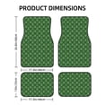 thumbnail image 3 of Uemuo Car Floor Mats - Christmas (2) Pattern Carpet Floor Mats for Cars, Auto Accessories Front & Rear Car Floor Foot Mat Sets of 4 Pieces, 3 of 6