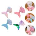 thumbnail image 4 of WORGEOUS 4pcs Mermaid Redpins tridimensional Sequin Mermaid Clip Tocado para niñas, 4 of 8