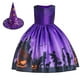 thumbnail image 2 of Disfraz de Halloween para niña, vestido con sombrero, estampado de calabaza, cosplay, juego de rol, princesa 150cm, 2 of 7