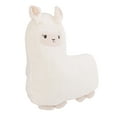 thumbnail image 2 of Little Love by NoJo Llama Shaped Plush Sherpa Decorative Pillow, Ivory, 2 of 7