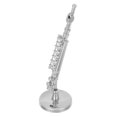 thumbnail image 4 of PENIKOKO Silver Mini Flute Model 1 Set Copper for Musical Instruments Model and Home Decor, 4 of 7