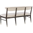 thumbnail image 3 of Currey And Company 7000-0982 Arlan 60" Wide Ash Wood Bench - Coffee Brown / Antique Brass, 3 of 7