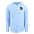 thumbnail image 2 of Men's-Cutter & Buck  Powder Blue Philadelphia Union Coastline Epic Comfort Eco Long Sleeve Recycled Hooded Shirt, 2 of 3