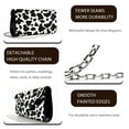 thumbnail image 5 of Xixirimido Cow Print Black Print Clutch Purses for Women Evening Handbags for Formal Wedding Party Cocktail Prom Crossbody Envelope Bag with Detachable Chain, 5 of 7