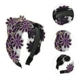 thumbnail image 3 of Unique Bargains 1 Pc Fashion Wide-side Headband 6.3"x4.92" Purple, 3 of 6