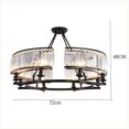thumbnail image 2 of Modern Elegant Round Chandelier Ceiling Light Crystal Droplets Simply Stunning Effect crystal chandelier My Lux Decor Round, 2 of 6