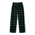 thumbnail image 4 of Pantalones largos de franela a cuadros, térmicos, casuales, de moda, para niños y niñas., 4 of 5