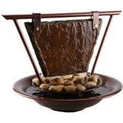 Fountain Bluworld Haiku Moon Slate Tabletop Water Fountain - WWHMC
