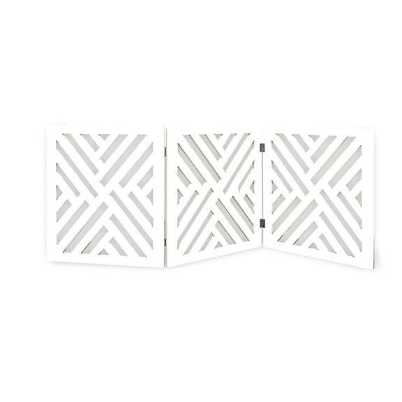 Bed Bath & Beyond Wooden Freestanding Pet Gate, Expands to 47" Wide