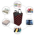 thumbnail image 5 of Bingfone Red Beautiful Lips Laundry Hamper,Large Canvas Fabric Lightweight Storage Basket Toy Organizer Dirty Clothes Collapsible, 5 of 6