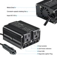 thumbnail image 6 of EFFORTWAY 300W Power Inverter 12V DC to 110V AC Car Charger Plug Adapter 2AC Outlets + 2USB Charger for Phone, Laptop on Road Trip, Home, Camping Black Modified Sine Wave Inverter, 6 of 8