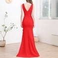 thumbnail image 5 of DailyTrove Women's High-Slit Mermaid Gown - Polyester Formal Evening Dress, Elegant for Weddings & Galas for women, 5 of 5