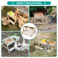 thumbnail image 4 of Comedero para gallinas CHTSJQW, mesa de picnic de madera grande, 4 of 6