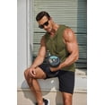 thumbnail image 3 of COOFANDY Men's Workout Tank Tops Sleeveless Hooded Gym Shirts Cotton Bodybuilding Cut Off Muscle Shirts, 3 of 6