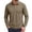12#Light Brown, variant on Mens Solid Color Long Sleeve Polo Shirt Two Button Placket Turn Down Collar Daily Casual Basic Top