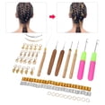 thumbnail image 4 of Rastas 89 Uds Anillos Metálicos Para El Cabello Anillos Trenzados Para El Cabello Aguja Para Rastas Gancho De Ganchillo Herramientas Para El Cabello, 4 of 7