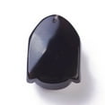 thumbnail image 2 of 2 pc Natural Obsidian Pendants Head 33x24x16mm Hole: 1.2mm, 2 of 2