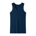 thumbnail image 4 of Eltusu Men's Gym Tank Tops, Tight Muscle Basic Summer Sleeveless Shirts Navy Size 5XL, 4 of 7