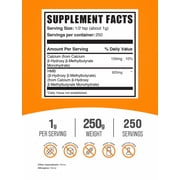 BulkSupplements HMB (Calcium HMB) Powder, 1g Per Serving - 250 Grams (8.8 oz) - 250 Servings