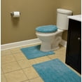 thumbnail image 5 of Garland Rug Grand Isle 3 Piece Nylon Washable Bathroom Rug Set Blue Bird, 5 of 5