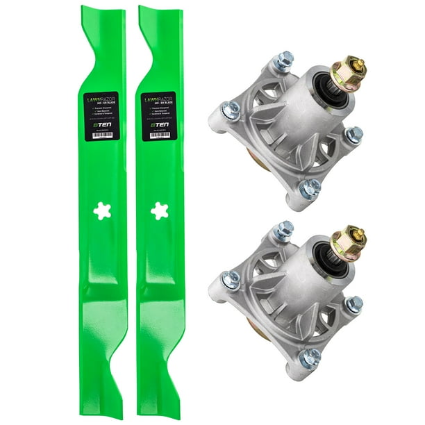 8ten Spindle Medium Lift Blade For Husqvarna 46 Inch Deck Z246 Z246i Rz 4621 4622t 4623 46i Zero Turn Mower 532174356 Mk1002147 Green