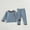 Blue, variant on Nrmvnmi Toddle Girls Boys Fashion Long Sleeve Set Cute Crew Neck Long Sleeve Color Blocking Tops And Elastic Waisted Knee Length Pants Leisure And Comfortable Two piece set