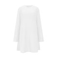 thumbnail image 4 of Long Sleeve Sweater Dress Casual Spring Dresses 2026 V-Neck High Waist Babydoll Tunic Mini Dress with Pockets, 4 of 6
