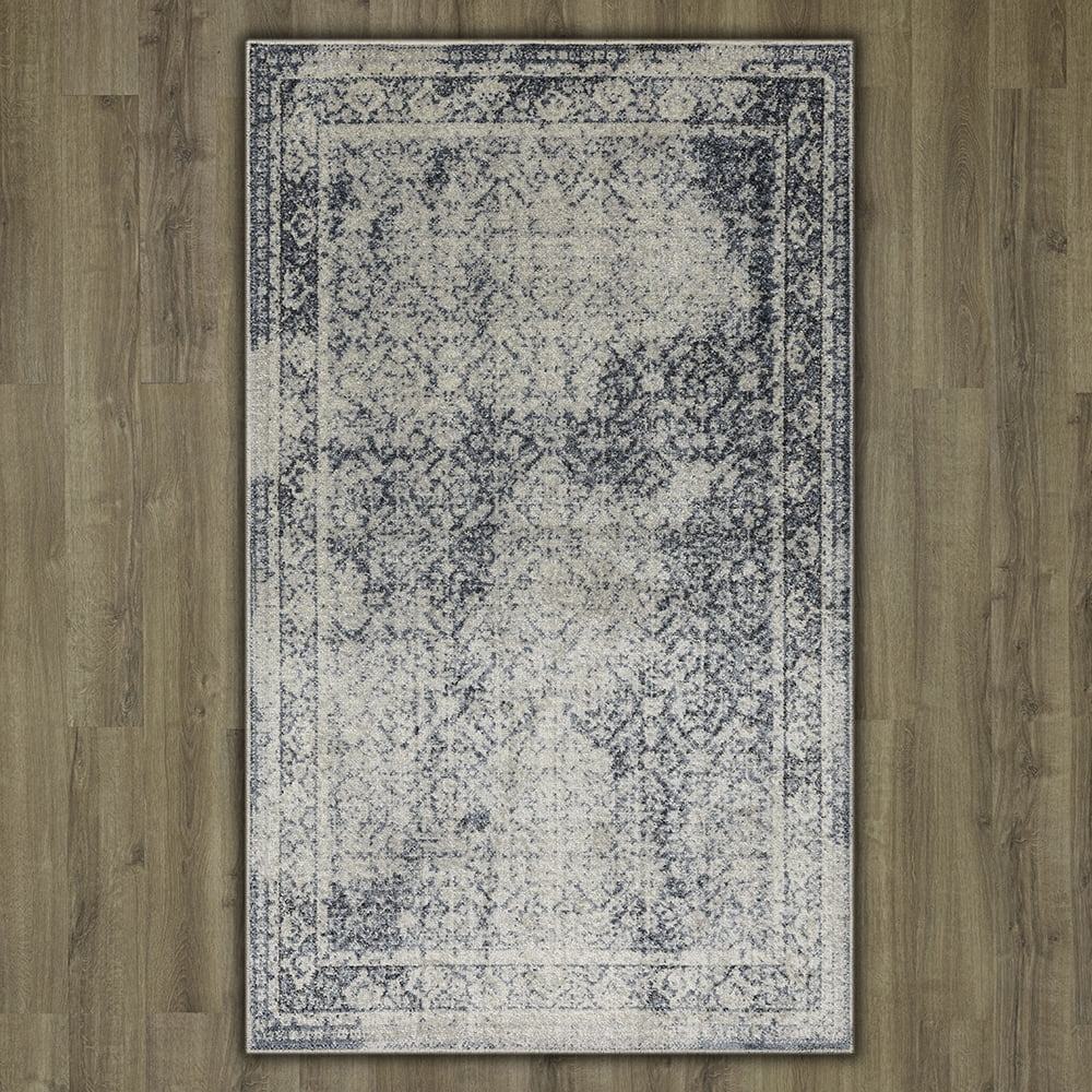Mohawk Home Vulcan Geometric Indoor Polyester Area Rug, Blue, 2'11" x 5'