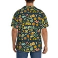 thumbnail image 5 of KLL Colorful Hippie Print Men's Shirt Short Sleeve Button Down Summer Cuba Beach Shirts- Medium, 5 of 7