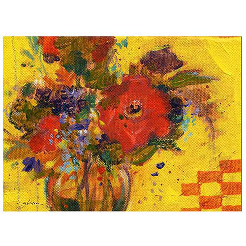 Trademark Art "The Yellow Wall" Canvas Art by Sheila Golden