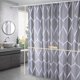 thumbnail image 5 of Cortina de Ducha, Cortina de baño de poliéster Impermeable a Prueba de Moho para baño o bañera con 12 Ganchos Inoxidables, 180x200 cm Rojo Verde RV1016-0123223FYD, 5 of 5