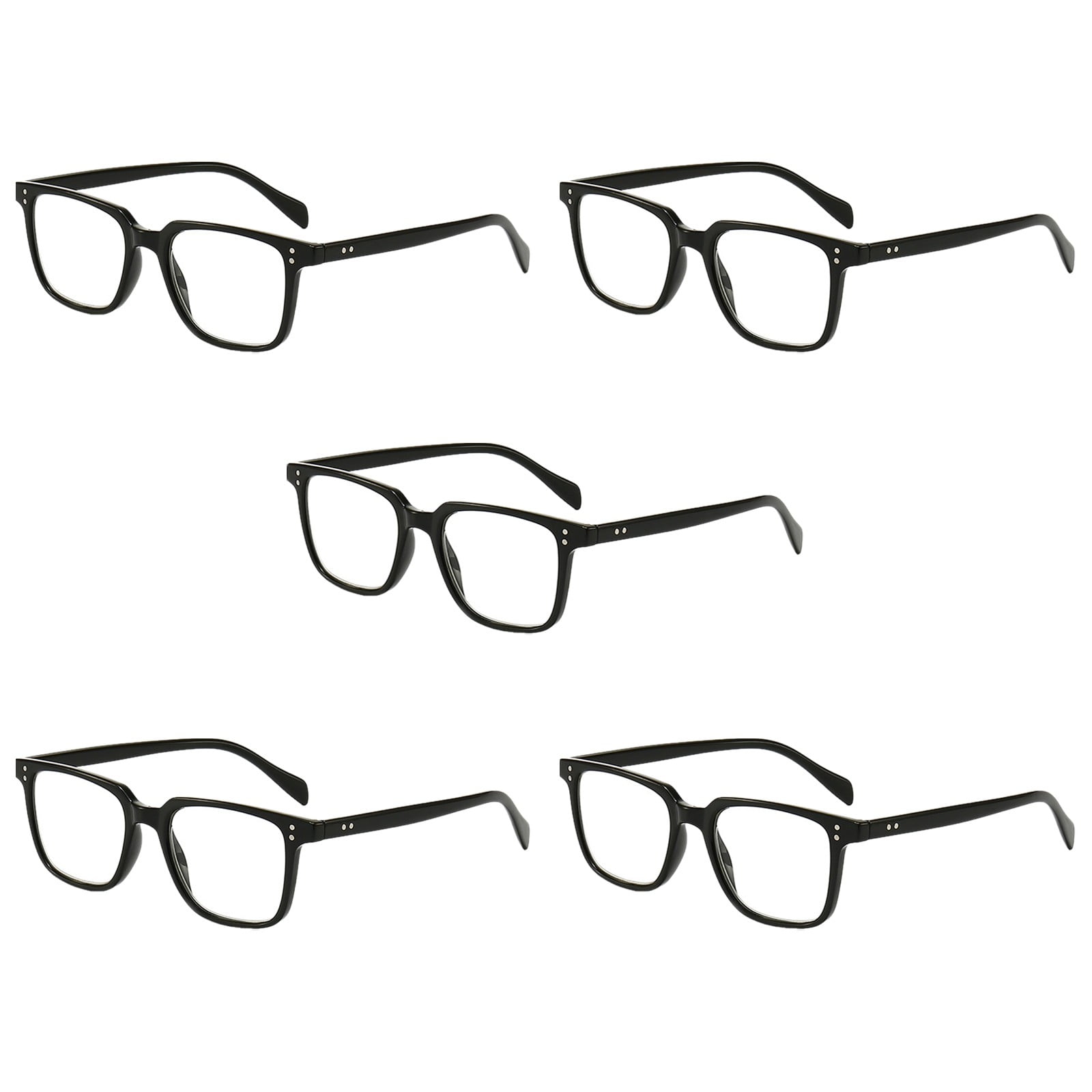 Glasses Riding Eyewear for Seniors Blue Light Blocking Reading Glasses with 1° Magnification Resin Ergonomic Comfort for Elderly Eyes and Everyday Use, 14.1cm, Black