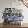 thumbnail image 3 of Gracie Mills Willow Plush Blanket Twin 100% Polyester Grid Design Multiple Colors, 3 of 4