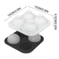 thumbnail image 3 of Bandeja para Cubitos de Hielo con Forma de Pelota de Golf: Molde de Silicona para Esferas de Hielo para Cócteles, Whisky y Bebidas de Fiesta con Embudo para Facilitar El Llenado | Original Máquina pa, 3 of 5