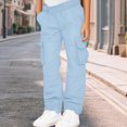 thumbnail image 2 of Gibobby Boys Pants Toddler Kids Little Boys Sweatpants 0-24Months 2T 3T 4T 5T 6T Basic Cozy Active Jogger Pants With Pockets School Pants Toddler Long Pants(11-12 Years,Blue), 2 of 6