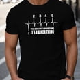 thumbnail image 1 of T-Shirt Graphique pour Homme « It's a Biker Thing » - 100 % Coton, Col Ras du Cou Respirant, Manche Courte, Noir avec Imprimé Blanc, T-Shirt d'Été Décontracté pour Homme, 1 of 5