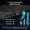 thumbnail image 2 of Conmutador de red Ethernet Real HD de 8 puertos 10Gb RJ45 10G-5G-2.5G-1G, 2 of 7