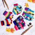 thumbnail image 4 of 12 pares unisex para los guantes para niños estirando guantes de dedos completos guantes de punto de punto de invierno, colores de punto cálido, colores mixtos esquí esquí Gafas de esquí, 4 of 5