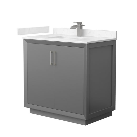 Wyndham Collection Wcf414136s-Vca-Unsmxx Strada 36" Free Standing Single Basin Vanity Set