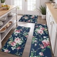 thumbnail image 2 of Pioneer Flower Floral Print Pattern Kitchen Rugs Sets Of 3,Kitchen Runner Rugs Non Skid Washable,Decorative Kitchen Floor Mats for Kitchen,Sink,Laundry,17"x30"+ 17"x47" + 17"x59", 2 of 6