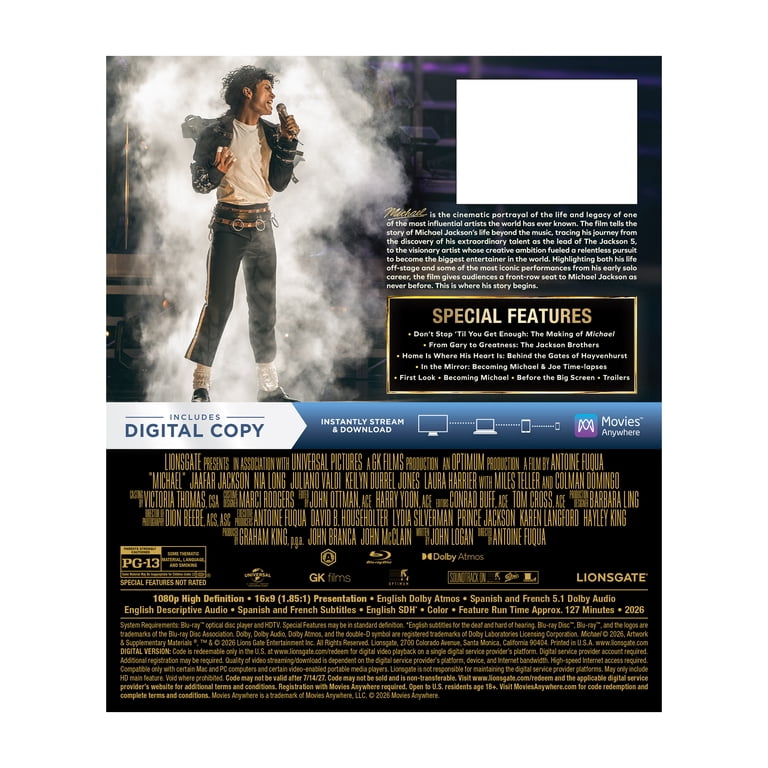 Lionsgate Home Entertainment, Michael, Blu-ray + Digital Copy