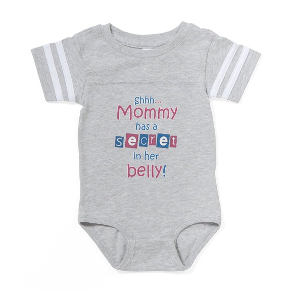 CafePress - Shhh Mommy2 - Cute Infant Baby Football Bodysuit